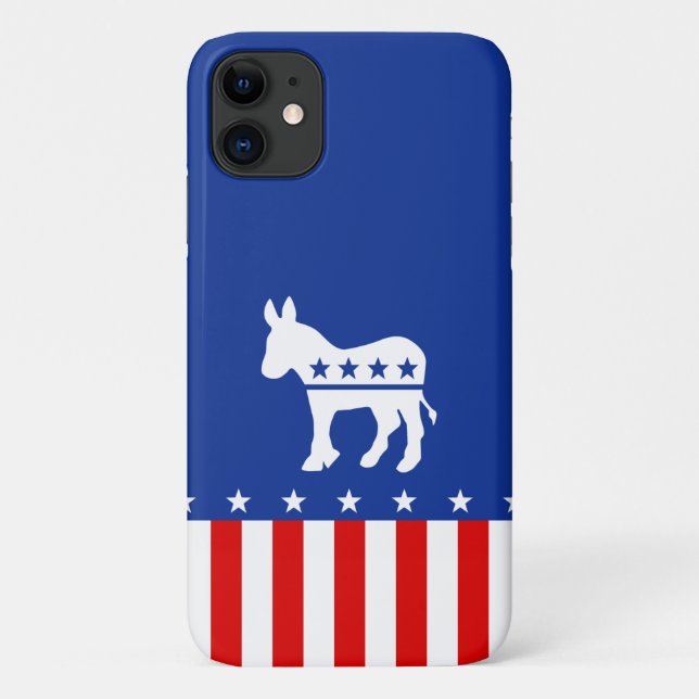 Capa Para iPhone 11 Caso do iPhone 5 do asno de Democrata (Verso)