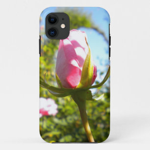 Capa Para iPhone 11 Caso do iPhone 5 do botão do rosa do rosa