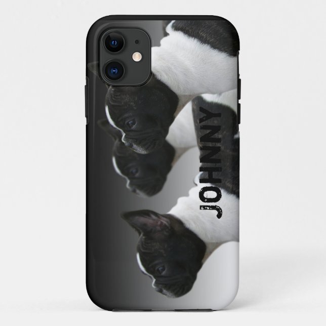 Capa Para iPhone 11 Caso do iPhone 5 do buldogue francês (Verso)