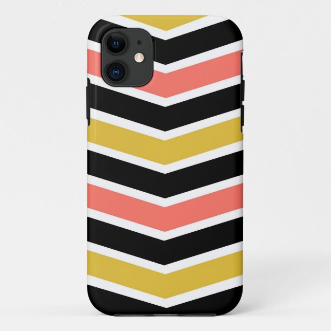 Capa Para iPhone 11 Caso do iPhone 5 do Casemate de Chevron (Verso)