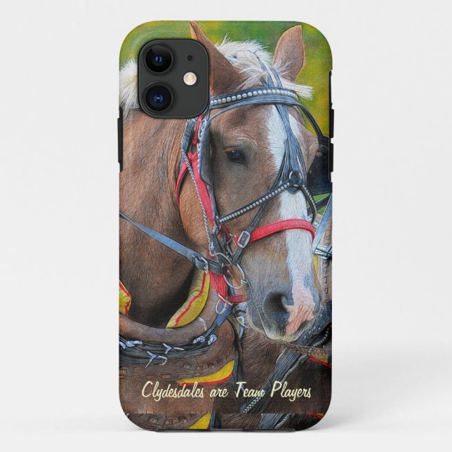 Capa Para iPhone 11 Caso do iPhone 5 do Clydesdale Draft Horse-lover (Verso)