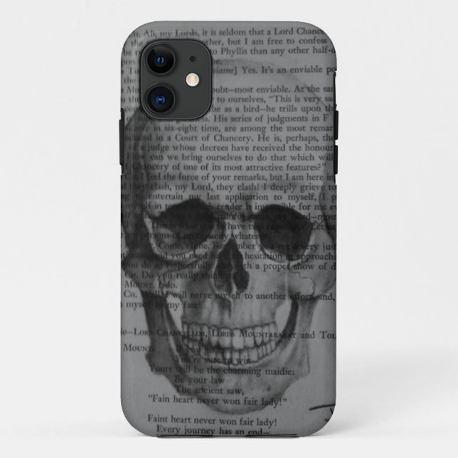 Capa Para iPhone 11 caso do iphone 5 do crânio (Verso)