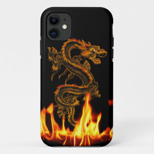 Capa Para iPhone 11 Caso do iPhone 5 do dragão do fogo da fantasia
