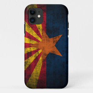 Capa Para iPhone 11 Caso do iPhone 5 do Grunge da bandeira da arizona