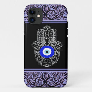 Capa Para iPhone 11 caso do iPhone 5 do henna do hamsa do olho mau