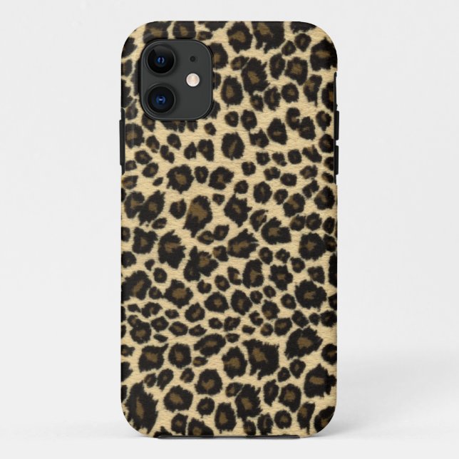 Capa Para iPhone 11 Caso do iPhone 5 do impressão do leopardo (Verso)