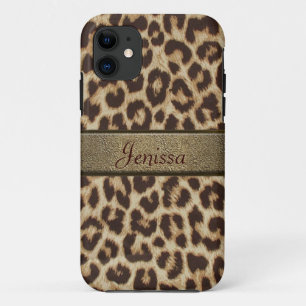 Capa Para iPhone 11 Caso do iPhone 5 do impressão do leopardo