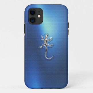 Capa Para iPhone 11 Caso do iPhone 5 do lagarto do cromo
