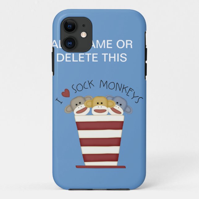 Capa Para iPhone 11 CASO do iPhone 5 do MACACO da PEÚGA mal lá (Verso)