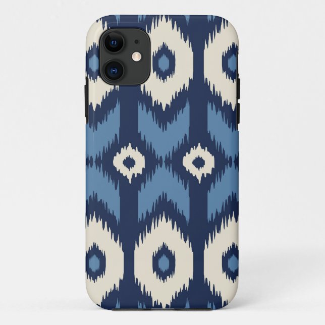 Capa Para iPhone 11 Caso do iPhone 5 do teste padrão de Ikat (Verso)