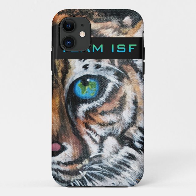 Capa Para iPhone 11 Caso do iPhone 5 do tigre da equipe ISF (Verso)