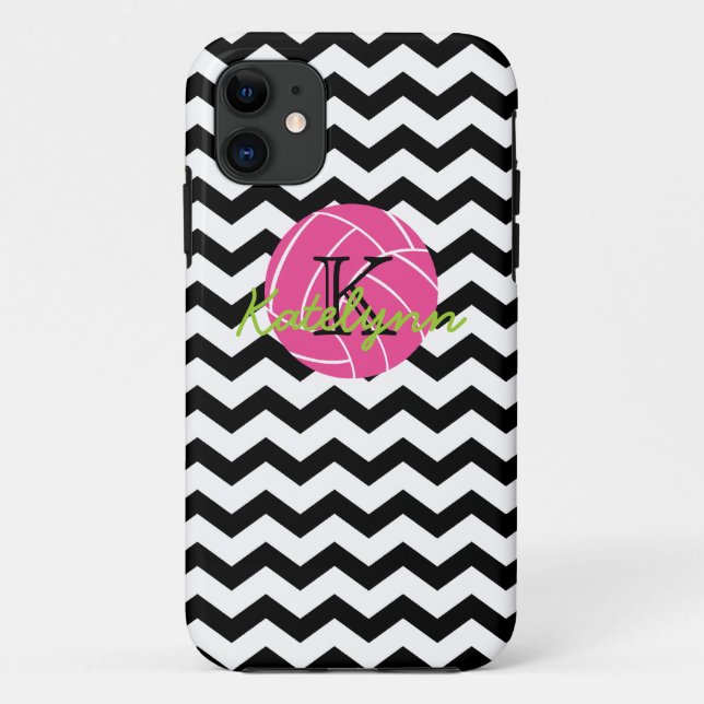 Capa Para iPhone 11 Caso do iPhone 5 do voleibol do ziguezague de (Verso)