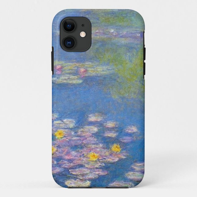 Capa Para iPhone 11 Caso do iPHone 5 dos lírios de água amarela de (Verso)