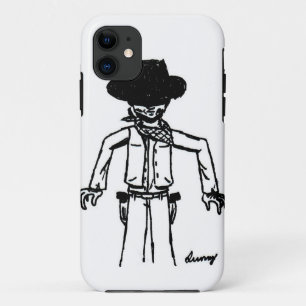 Capa Para iPhone 11 Caso do iPhone 5 Sketch Cowboy
