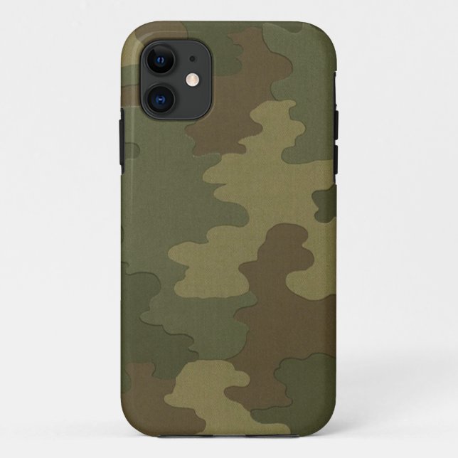 Capa Para iPhone 11 Caso do iPhone 5G da Camouflage Escura (Verso)