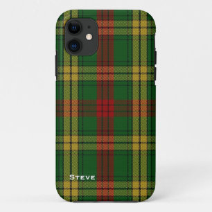 Capa Para iPhone 11 Caso do iPhone 5S da xadrez de Tartan do clã de