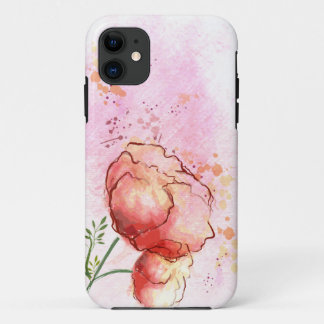 Capa Para iPhone 11 Caso do iPhone Floral de Aquarela 5s