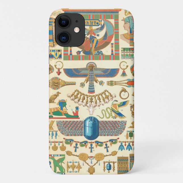 Capa Para iPhone 11 Caso do iPhone / iPad de Hieroglifos Egípcios (Verso)