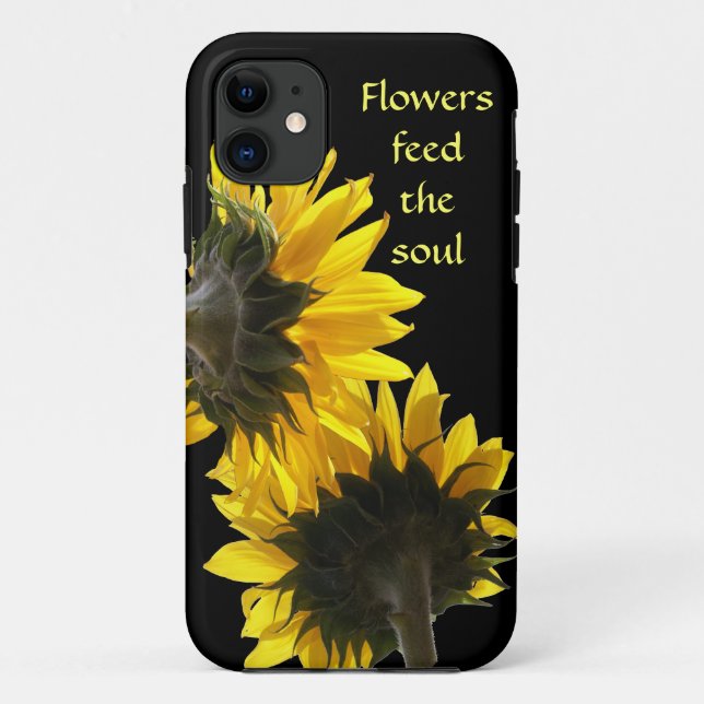 Capa Para iPhone 11 Caso do Sunflower iPhone 5 (Verso)