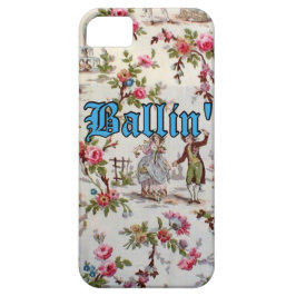 Capa Para iPhone 11 Caso do Vintage Floral Gangsta "Ballin'" iPhone 5/