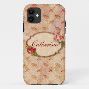 Capa Para iPhone 11 Caso do Vintage Floral iPhone 5