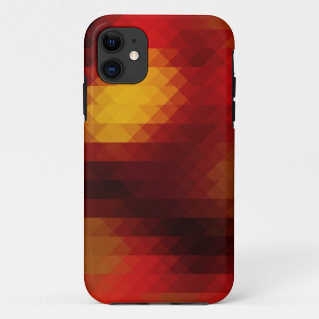 Capa Para iPhone 11 Caso "Em Fogo" Triângulo Mosaico iPhone 5/5S (Verso)