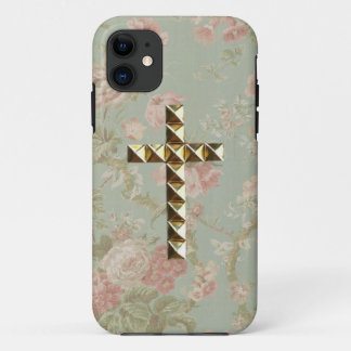 Capa Para iPhone 11 Caso floral da cruz Iphone5
