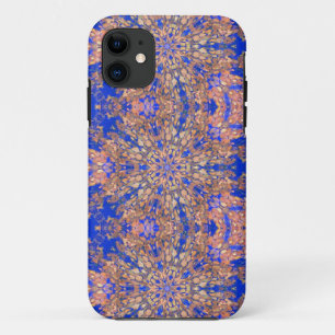Capa Para iPhone 11 caso geométrico de folhas giratórias