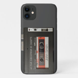 Capa Para iPhone 11 Caso iPad do iPhone do Vintage Cassette Recorder