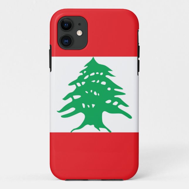 Capa Para iPhone 11 Caso IPhone 5 com Bandeira do Líbano (Verso)