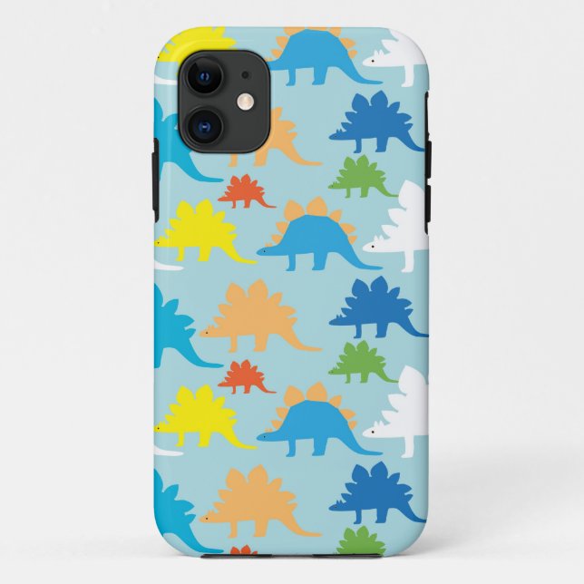 Capa Para iPhone 11 Caso legal do iPhone 5 dos dinossauros claro - (Verso)