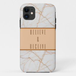 Capa Para iPhone 11 Caso legal Marble Brown Acredite e Receba iPhone 1