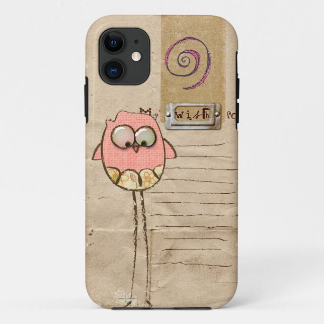 Capa Para iPhone 11 caso lunático do iphone 5 da coruja (Verso)