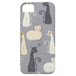 Capa Para iPhone 11 Caso lunático do iPhone 5 dos gatos