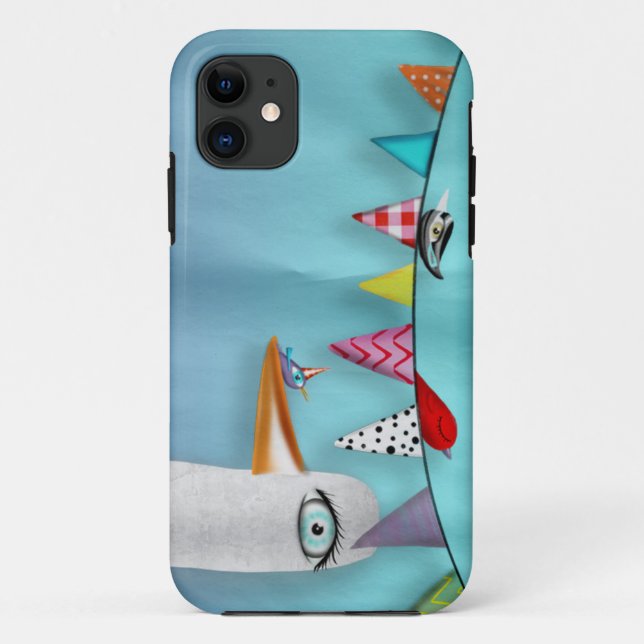 Capa Para iPhone 11 Caso-Mate De Bird Garland (Verso)