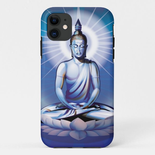 Capa Para iPhone 11 Caso Meditating do iPhone 5 de Buddha (Verso)