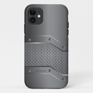 Capa Para iPhone 11 Caso metálico do iPhone 5 do estilo do metal