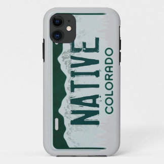 Capa Para iPhone 11 Caso nativo do iphone 5 da matrícula de Colorado