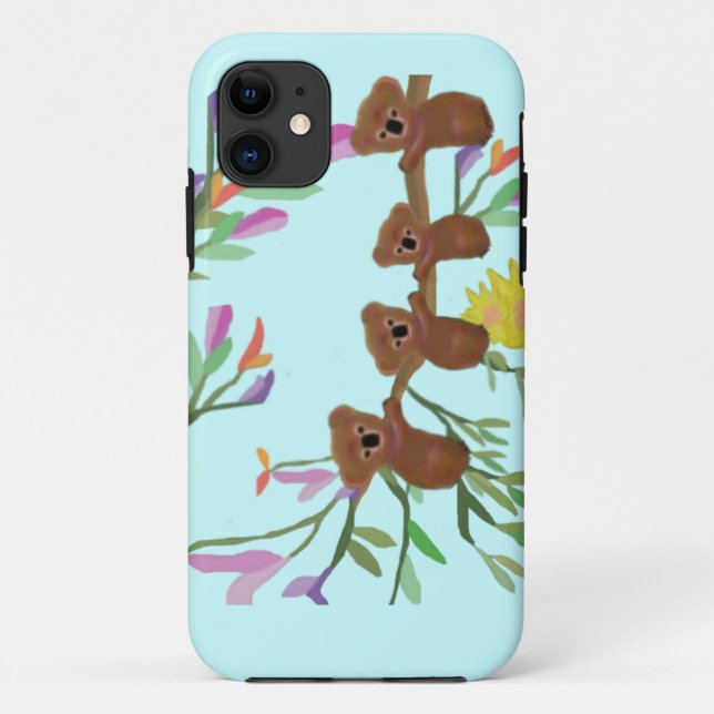 Capa Para iPhone 11 Caso para fora IPhone 5 dos Koalas de Haning (Verso)