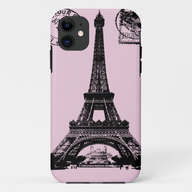 Capa Para iPhone 11 Caso Paris Stamp (Verso)