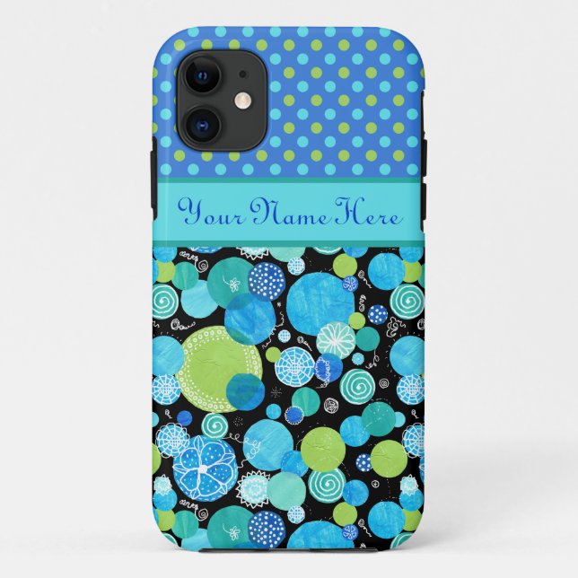 Capa Para iPhone 11 Caso Personalizado do iPhone 5/5s: Quirky Moons, B (Verso)