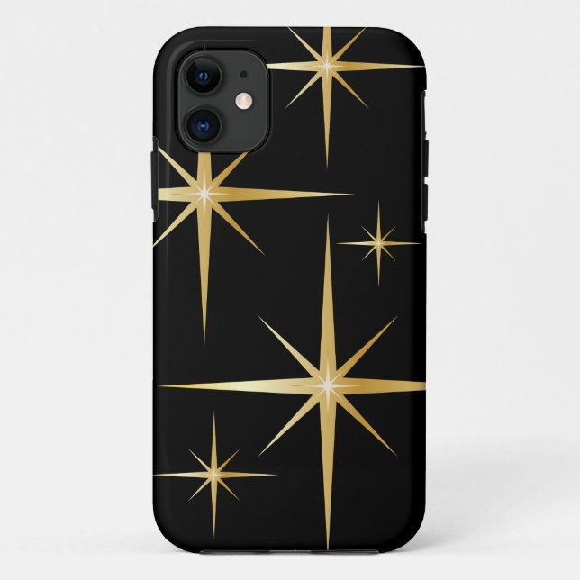 Capa Para iPhone 11 Caso retro elegante do iPhone 5/5S de Starburst (Verso)