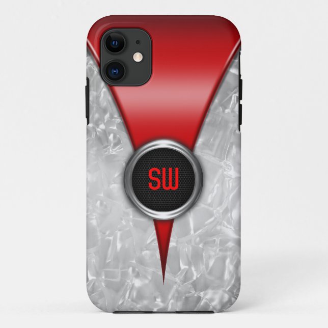 Capa Para iPhone 11 Caso Retro Red iPhone 5 (Verso)