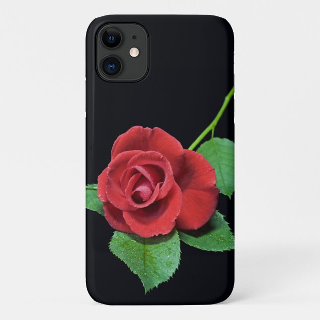 Capa Para iPhone 11 Caso Romântico de Rosa iPhone 11 (Verso)