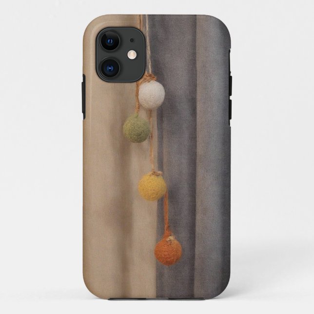 Capa Para iPhone 11 Caso Terthy Harmony Felt Ball (Verso)
