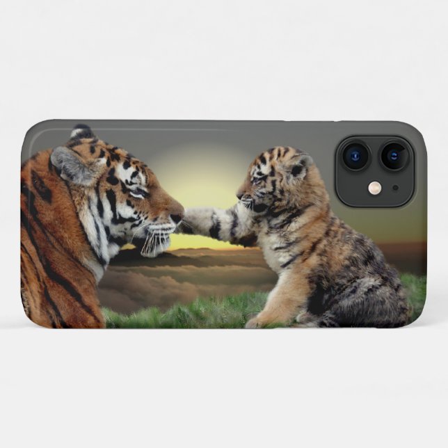 Capa Para iPhone 11 Caso Tiger e Cub iPhone 11 (Verso (horizontal))