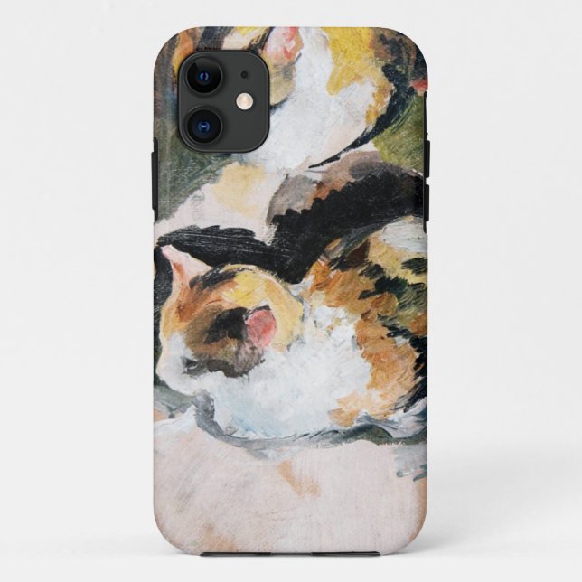 Capa Para iPhone 11 Cat, August Macke (Verso)