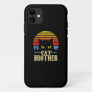 Capa Para iPhone 11 Cat Brother Vintage Estilo Oitenta Retro T-shirt