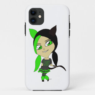 Capa Para iPhone 11 catgirl chibi