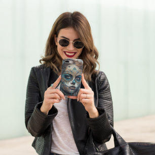 Capa Para iPhone 11 Catrina Azul